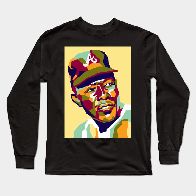 Abstract Hank Aaron in WPAP Long Sleeve T-Shirt by smd90